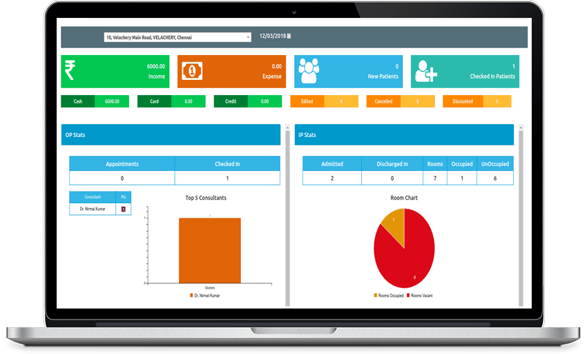 screenshot of MocDoc HMS